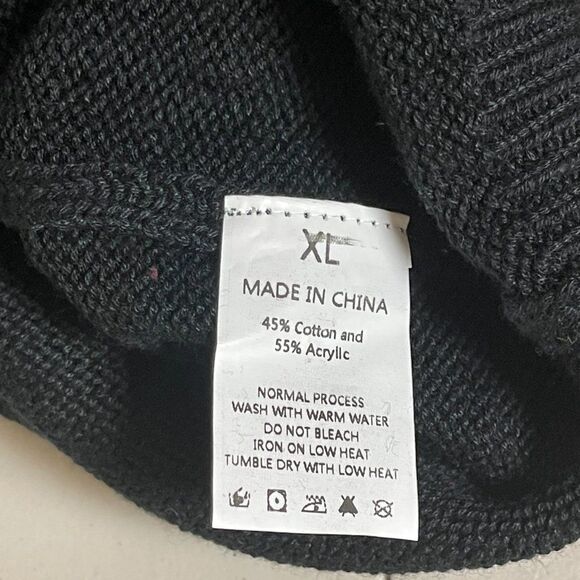 Koitmy Long Sleeve Sweater Pull Over Black Size XL NWT - Picture 8 of 8